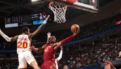  米切尔三分箭如雨下，骑士主场射落老鹰